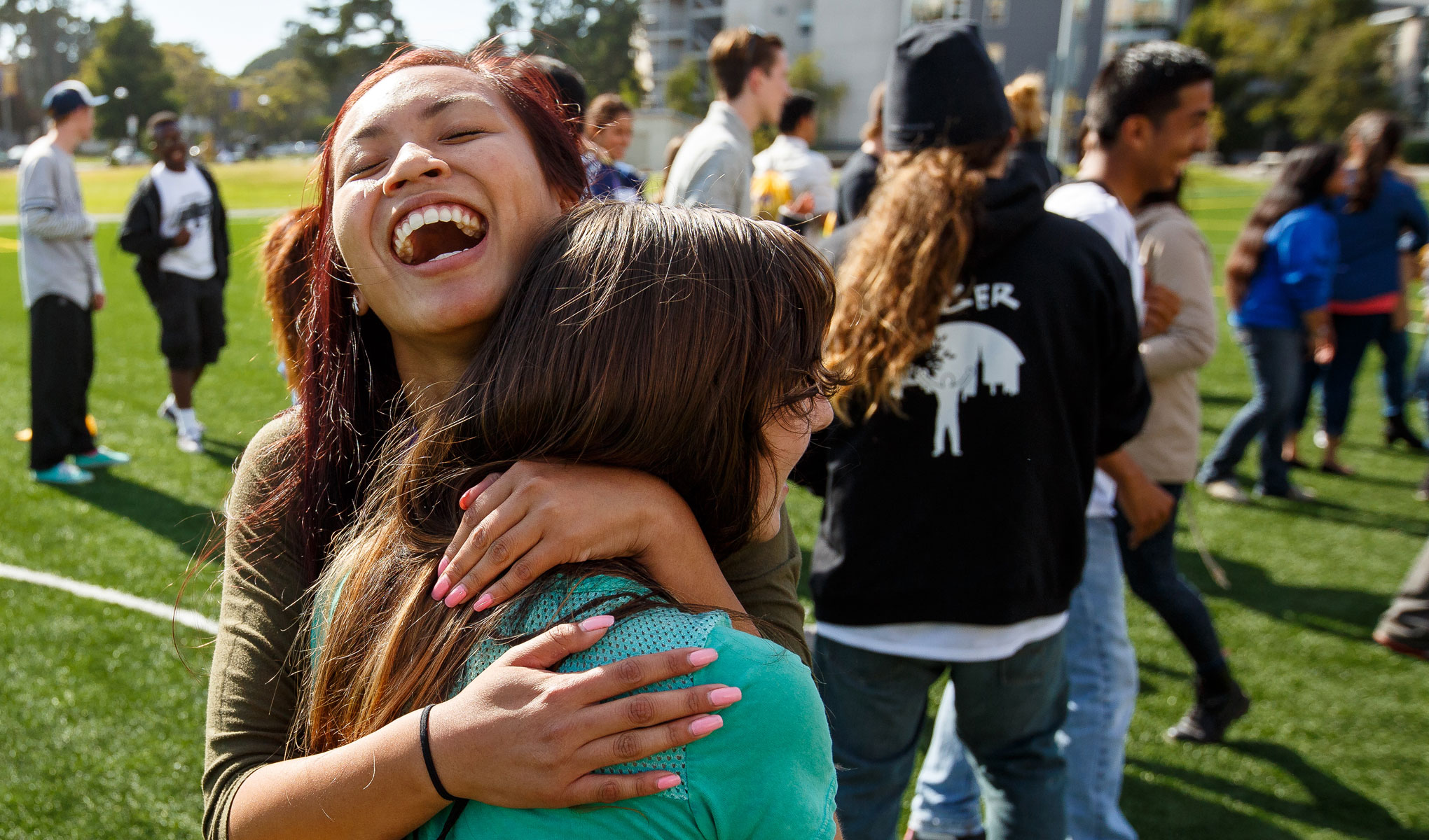 Students at an SF State event